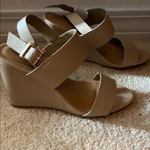 Nude wedges! Never worn!